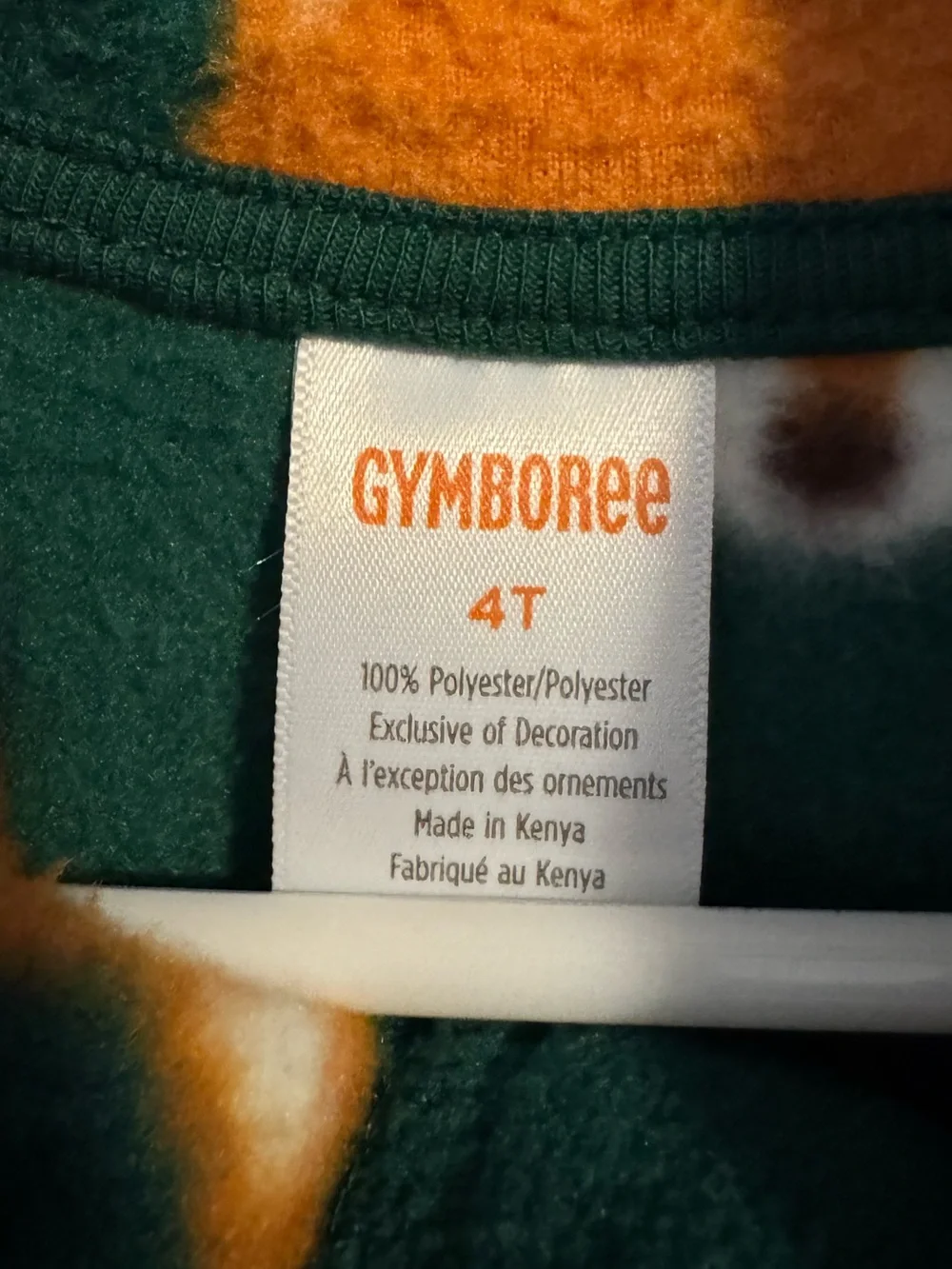 Gymboree Long Sleeve Fleece Half-Zip Pullover, 4T